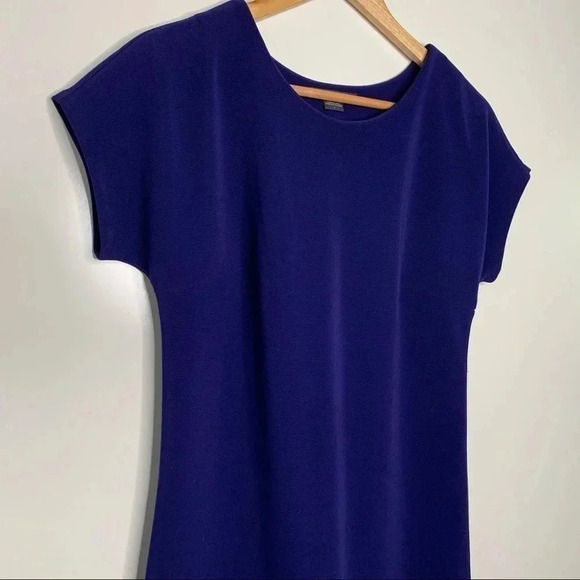 Armani Exchange Blue Full Side Zip Dress Size 4 - Picture 2 of 8